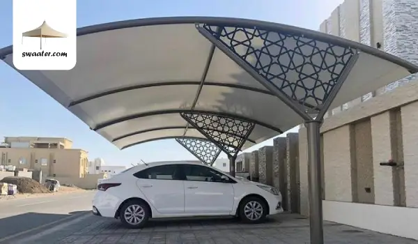 مظلات مواقف سيارات, مظلات مواقف, انواع مظلات مواقف, مظلات اكس فيم, مظلات مقوسة