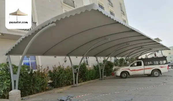مظلات مواقف سيارات, مظلات مواقف, انواع مظلات مواقف, مظلات اكس فيم, مظلات مقوسة
